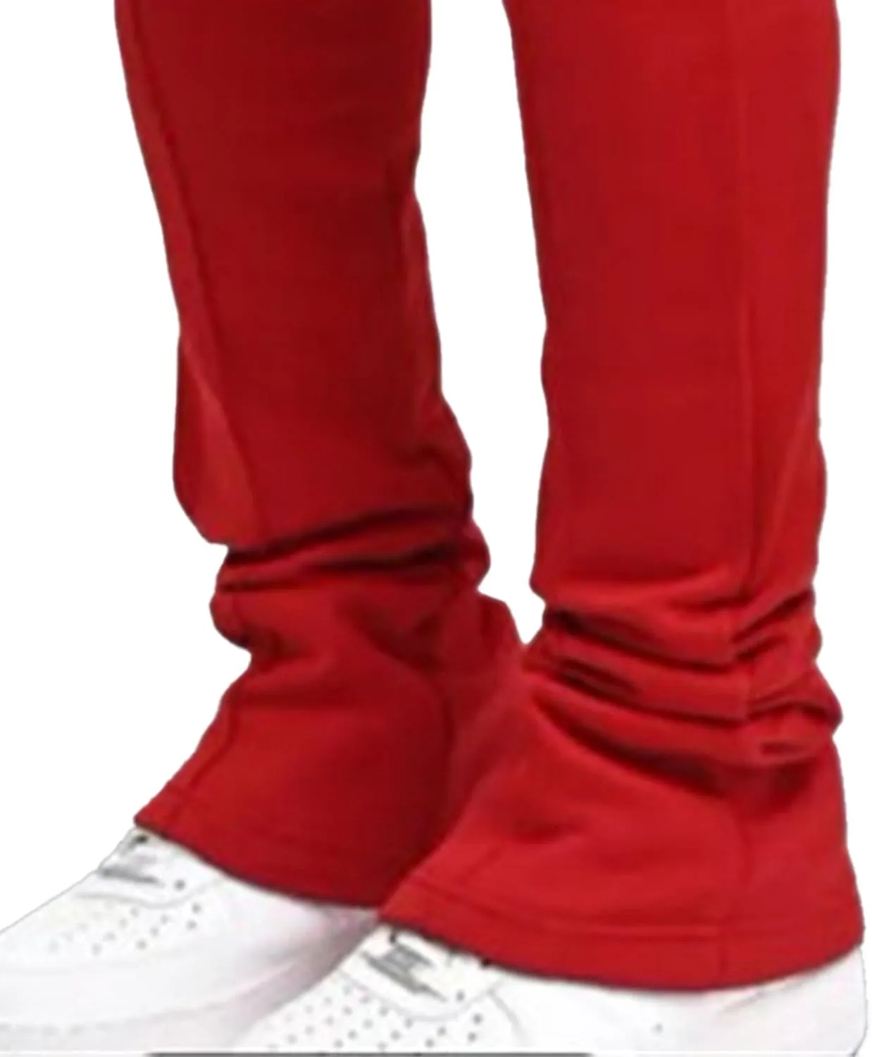 Men's Stylish Drawstring Wide Leg Pants Slim Fit Outdoor Hip Hop Trousers Solid Elastic Waist Workout Pants