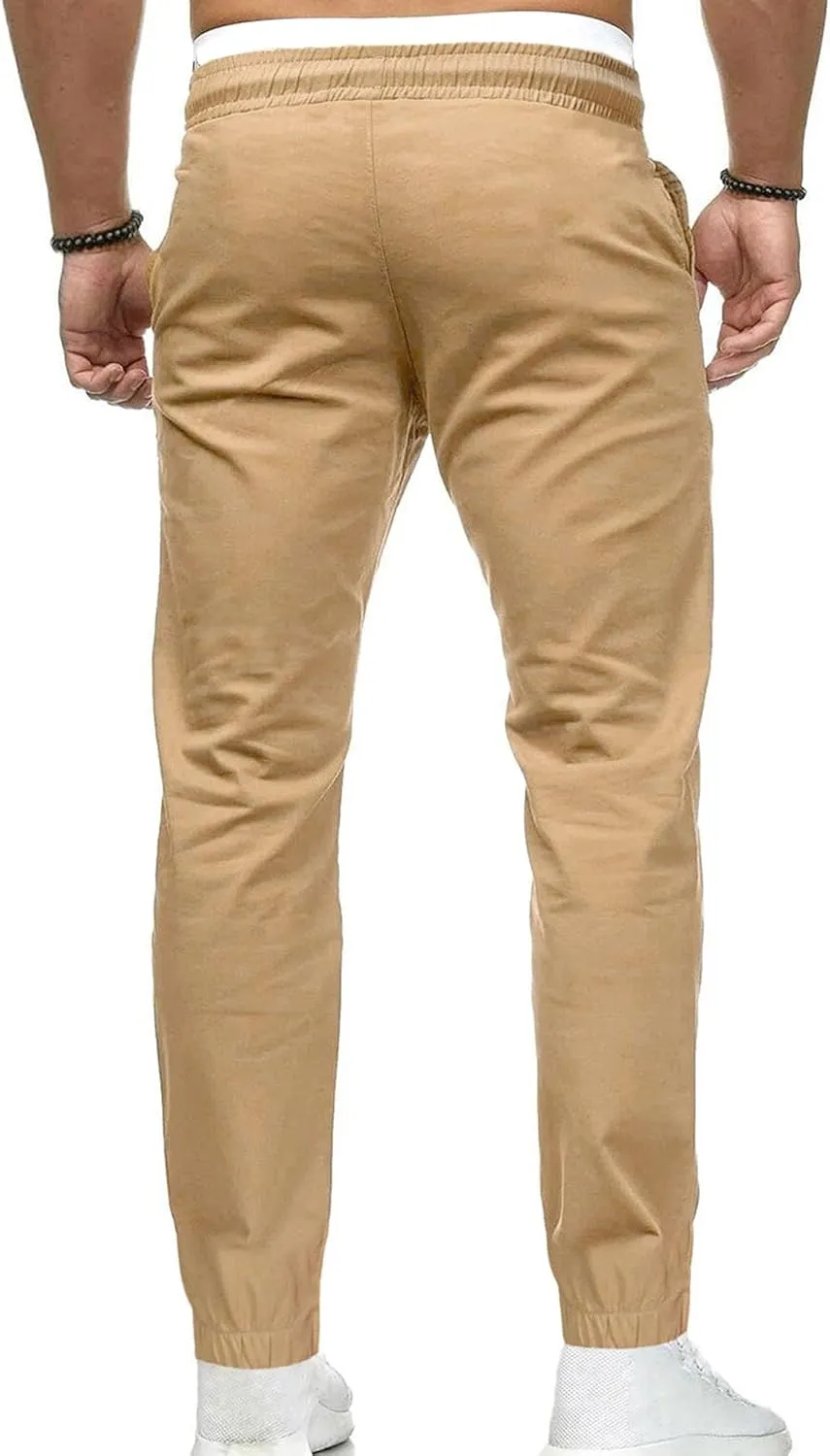 Men's Stylish Stretch Joggers Pants Casual Work Sweatpants Pants Chino Hiking Outdoor Trousers