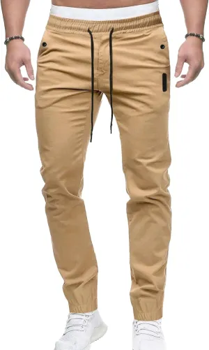 Men's Stylish Stretch Joggers Pants Casual Work Sweatpants Pants Chino Hiking Outdoor Trousers