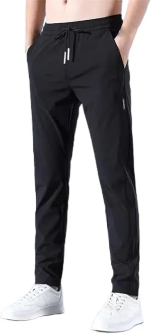 MIDOO Mens Pants Casual Stretch Baggy Elastic Waist Drawstring Sweatpants with Pockets Lightweight Casual Joggers Trousers