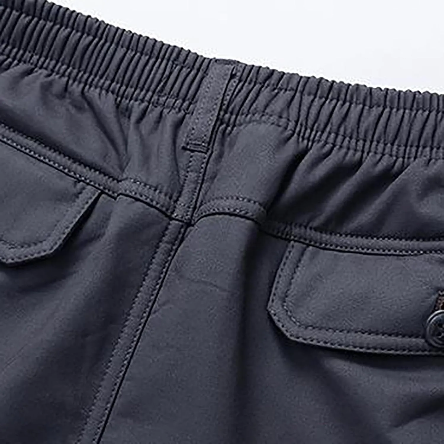 MIDOO Tactical Pants for Men Stretch Casual Drawstring Waist Joggers Lightweight Breathable Active Fishing Hiking Pants