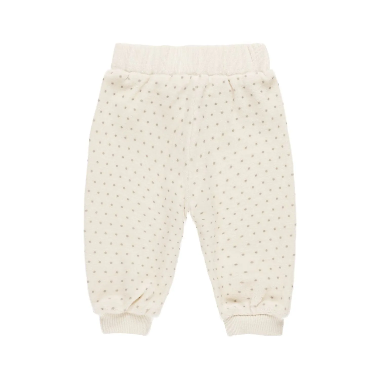 Quincy Mae Velour Relaxed Sweatpants - Polka Dot