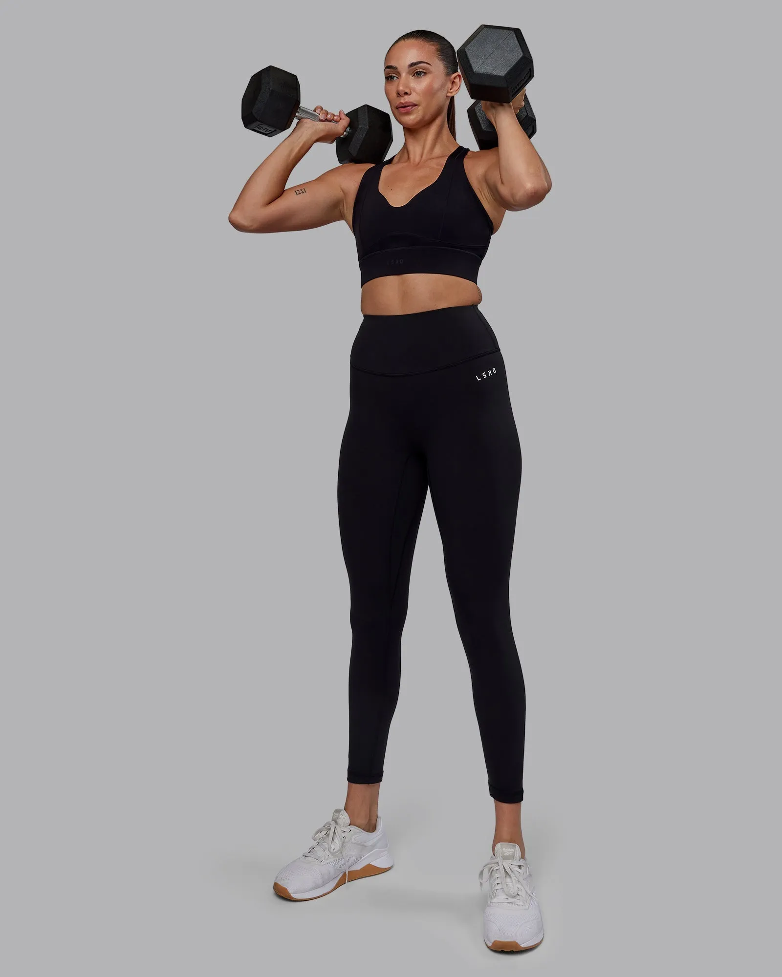 RXD High Waist 7/8 Length Leggings - Black
