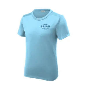 SEI TEAM BRIAN Sport-Tek  Youth Posi-UV  Pro Tee - Light Blue