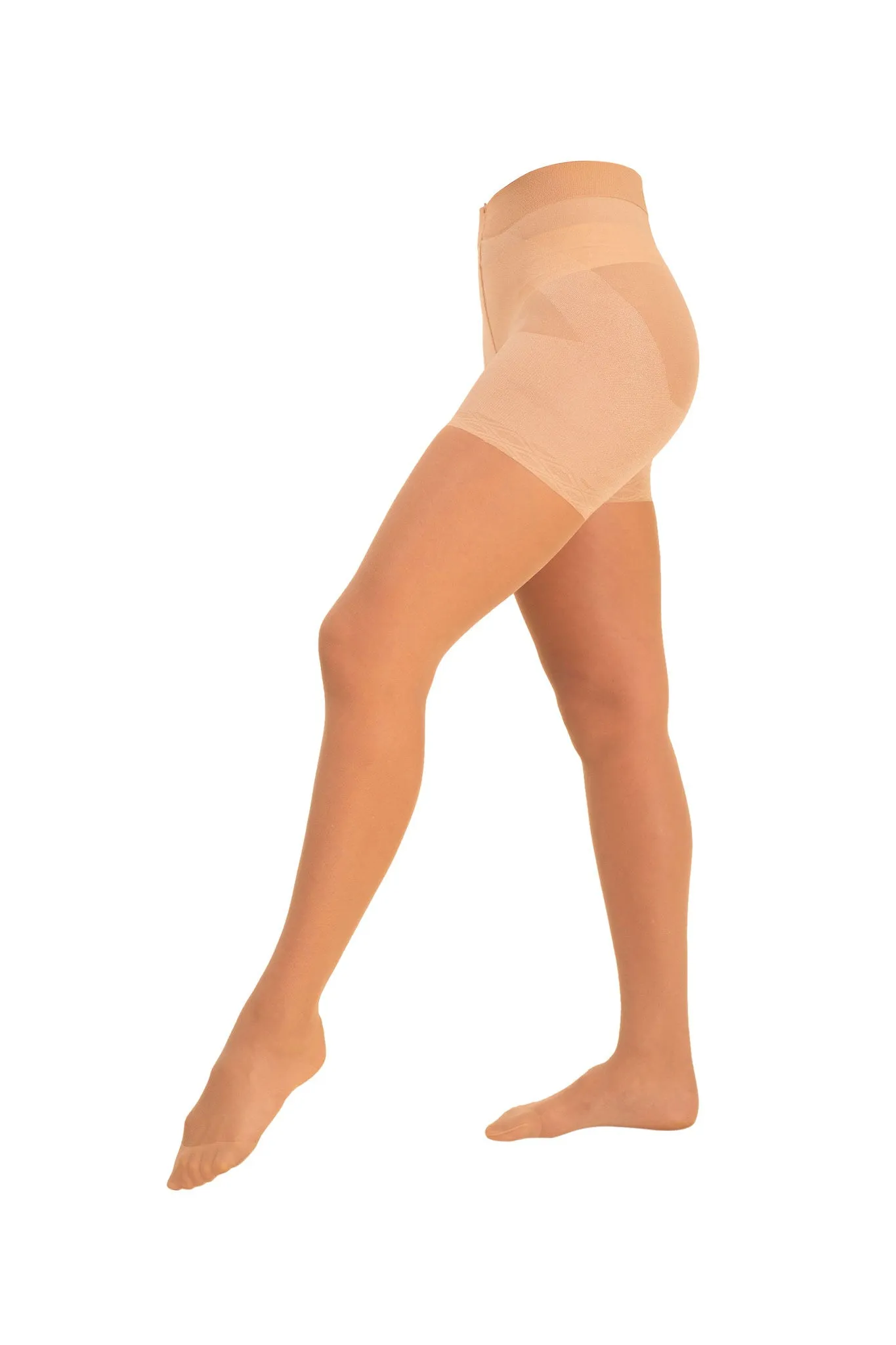 Sheer Contour Tights  Ivory