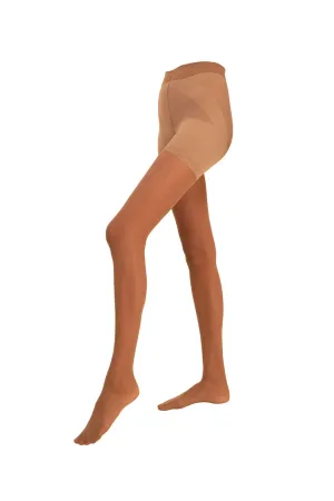 Sheer Contour Tights  Tan