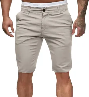 Sweat Shorts Men Cargo Elastic Waist Lounge Shorts Summer Tactic Casual Pants Stretch with Pockets