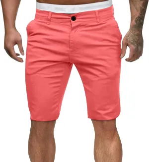 Sweat Shorts Men Cargo Elastic Waist Lounge Shorts Summer Tactic Casual Pants Stretch with Pockets