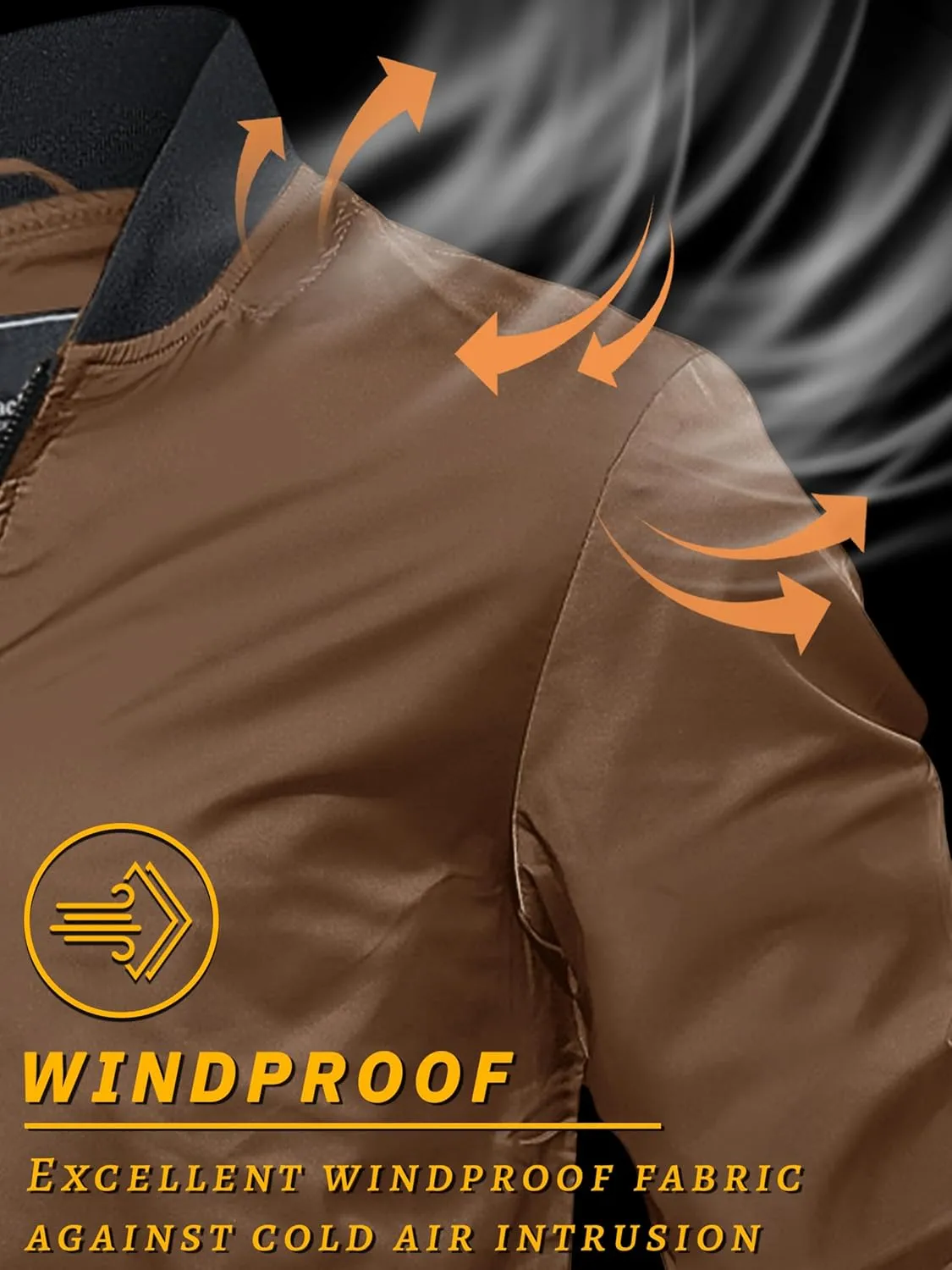 TACVASEN Men's Lightweight Jacket Spring Bomber Fall Windbreaker Casual Stylish Coats with Pockets