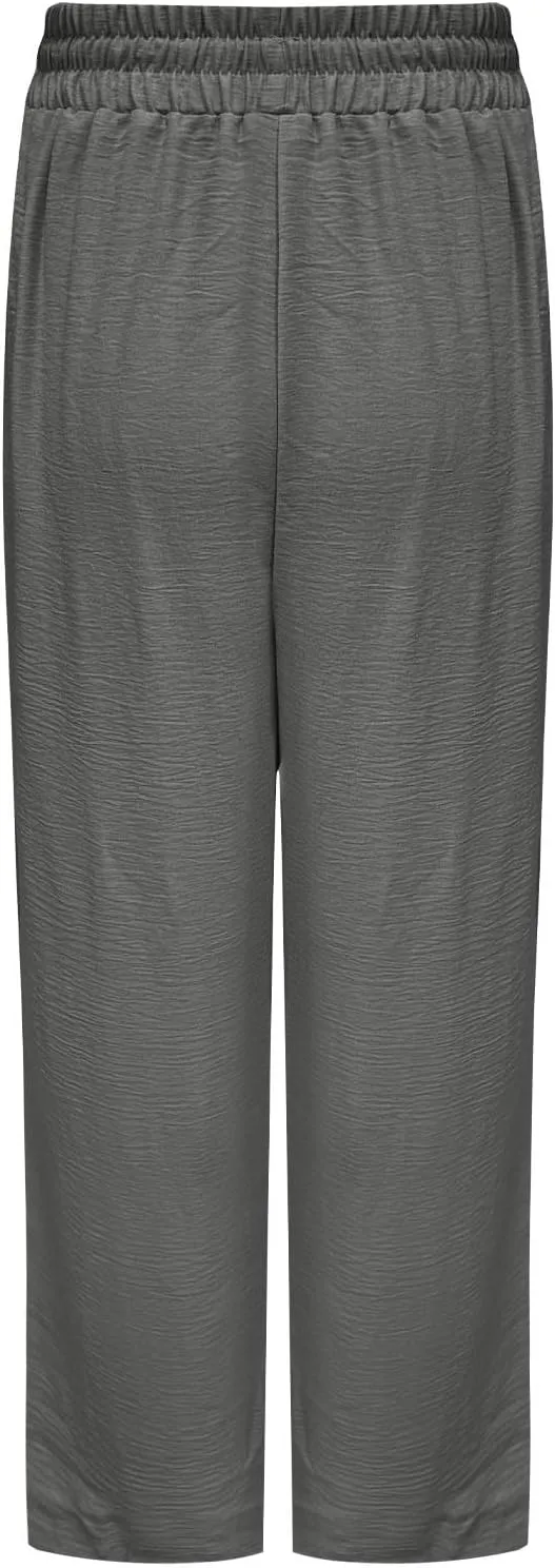 Women Cotton Linen Pant, Summer Loose Breathable Business Work Casual Clothes Elastic Waist Drawstring Pockets Trousers
