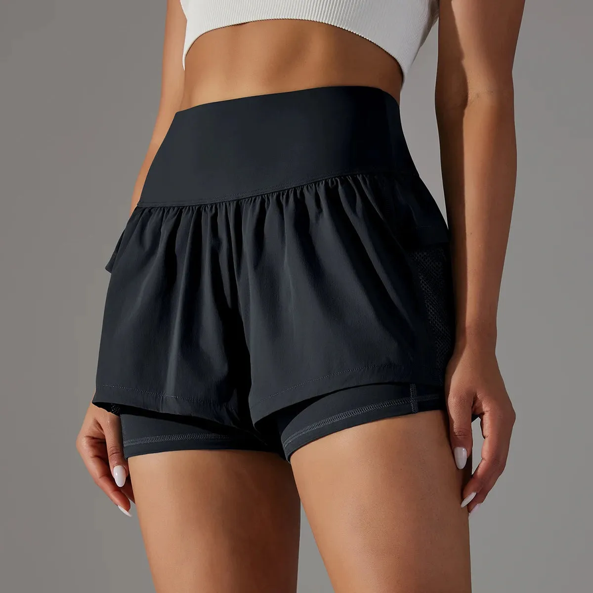 Women's Athletic Shorts with Pockets - Yoga & Running
