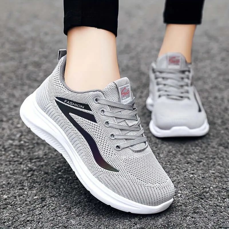 Women's Breathable Mesh Trainers with Cushioned Sole