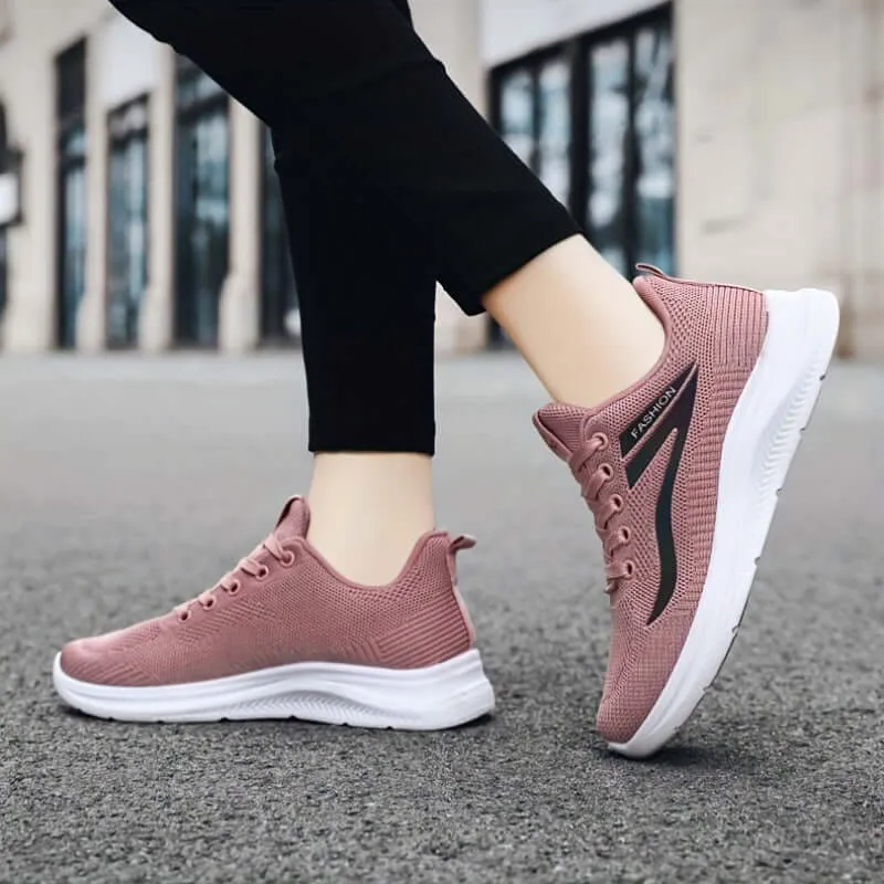 Women's Breathable Mesh Trainers with Cushioned Sole