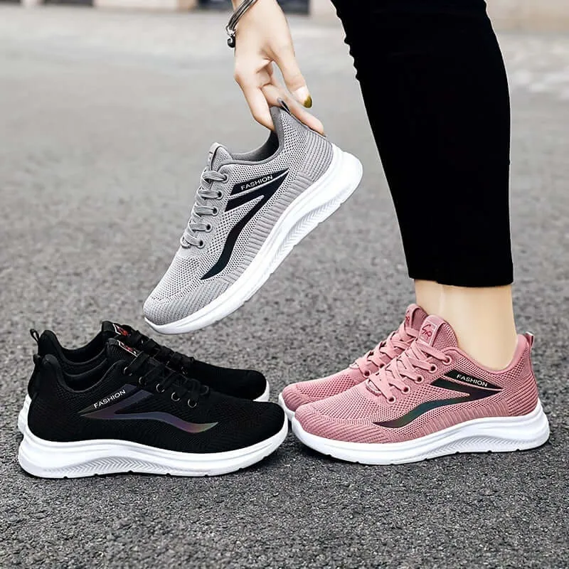 Women's Breathable Mesh Trainers with Cushioned Sole