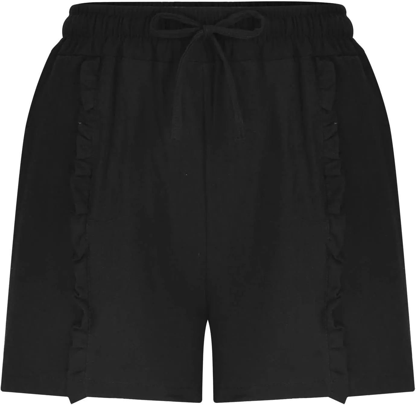 Womens Casual Shorts Drawstring Comfy Elastic Shorts Summer Pull On Short Pants with Pockets