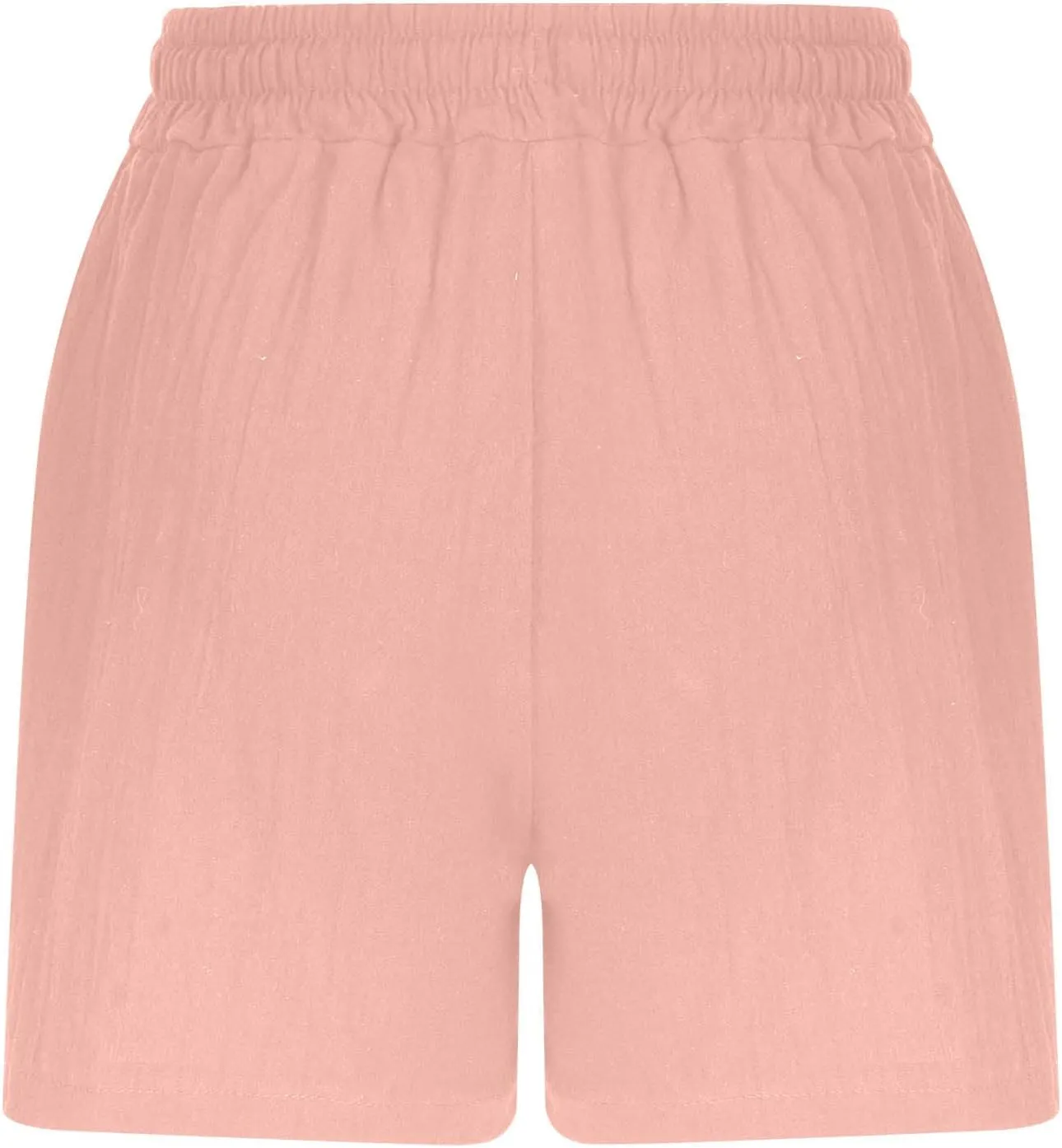 Womens Casual Shorts Drawstring Comfy Elastic Shorts Summer Pull On Short Pants with Pockets