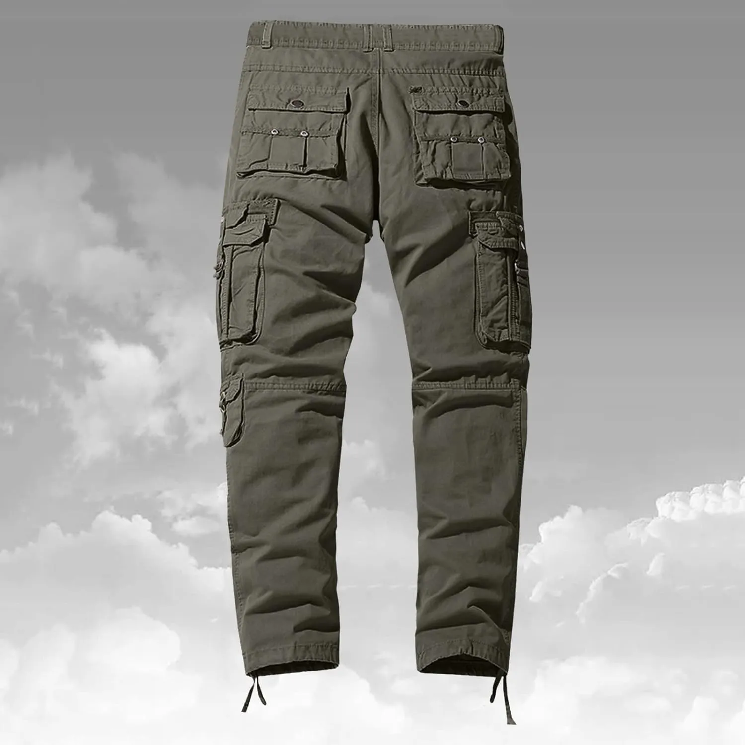 Work Pants for Men Construction Flex Casual Hiking Pants Workout Joggers Stretch Twill Track Sweatpants Multi Pockets
