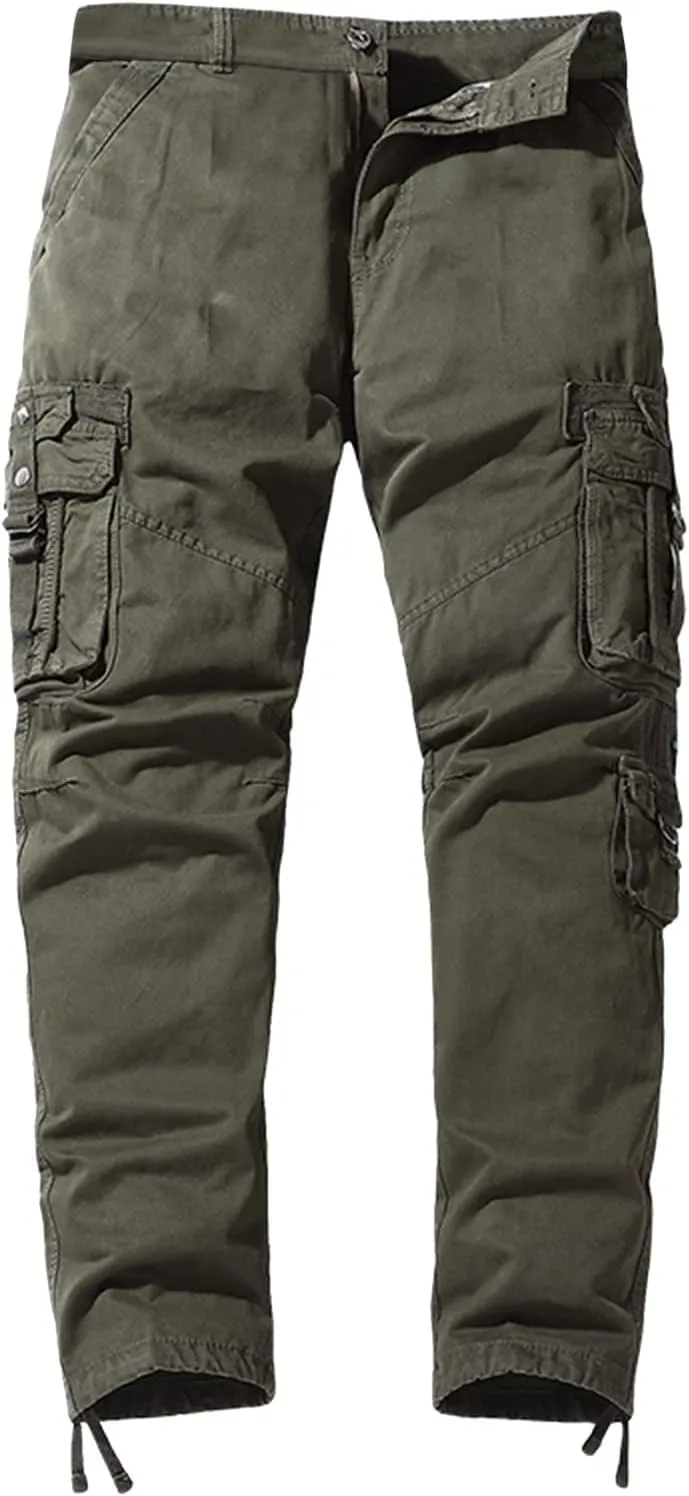 Work Pants for Men Construction Flex Casual Hiking Pants Workout Joggers Stretch Twill Track Sweatpants Multi Pockets